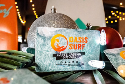 La carte-cadeau Oasis Surf, le cadeau parfait à offrir cette année!