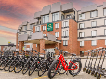 Vélo-gare du Quality Inn & Suites Victoriaville