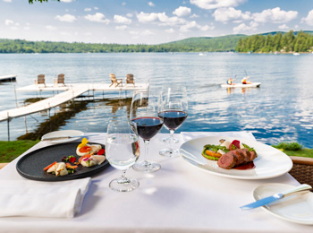 Gastronomie au bord du lac au Ripplecove.